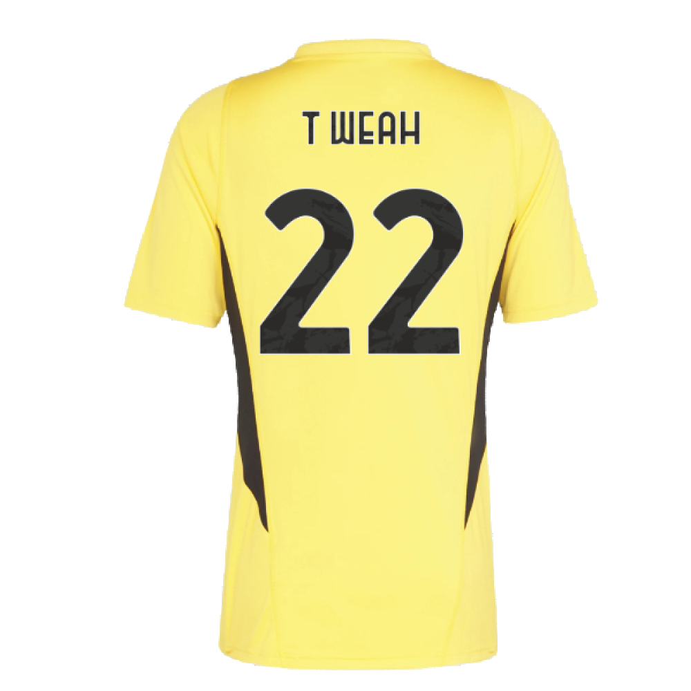 2023-2024 Juventus Training Shirt (Bold Gold) (T Weah 22)