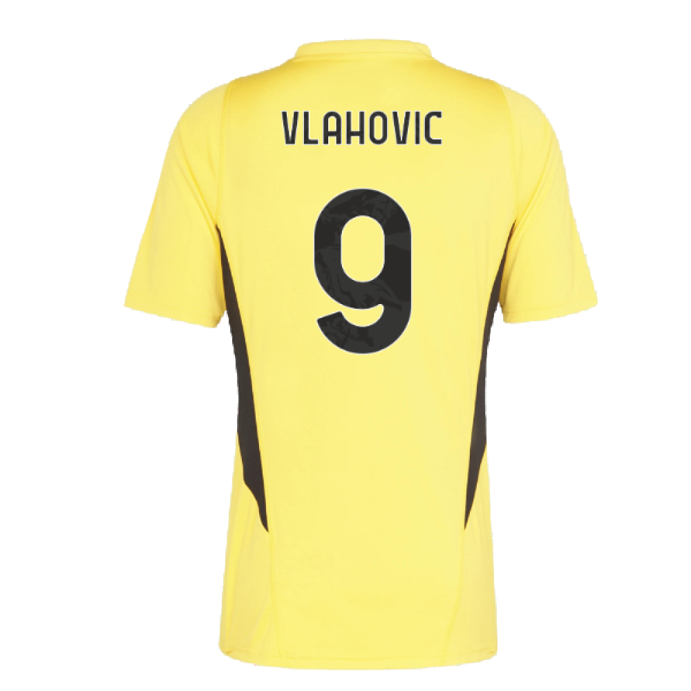 2023-2024 Juventus Training Shirt (Bold Gold) (VLAHOVIC 9)