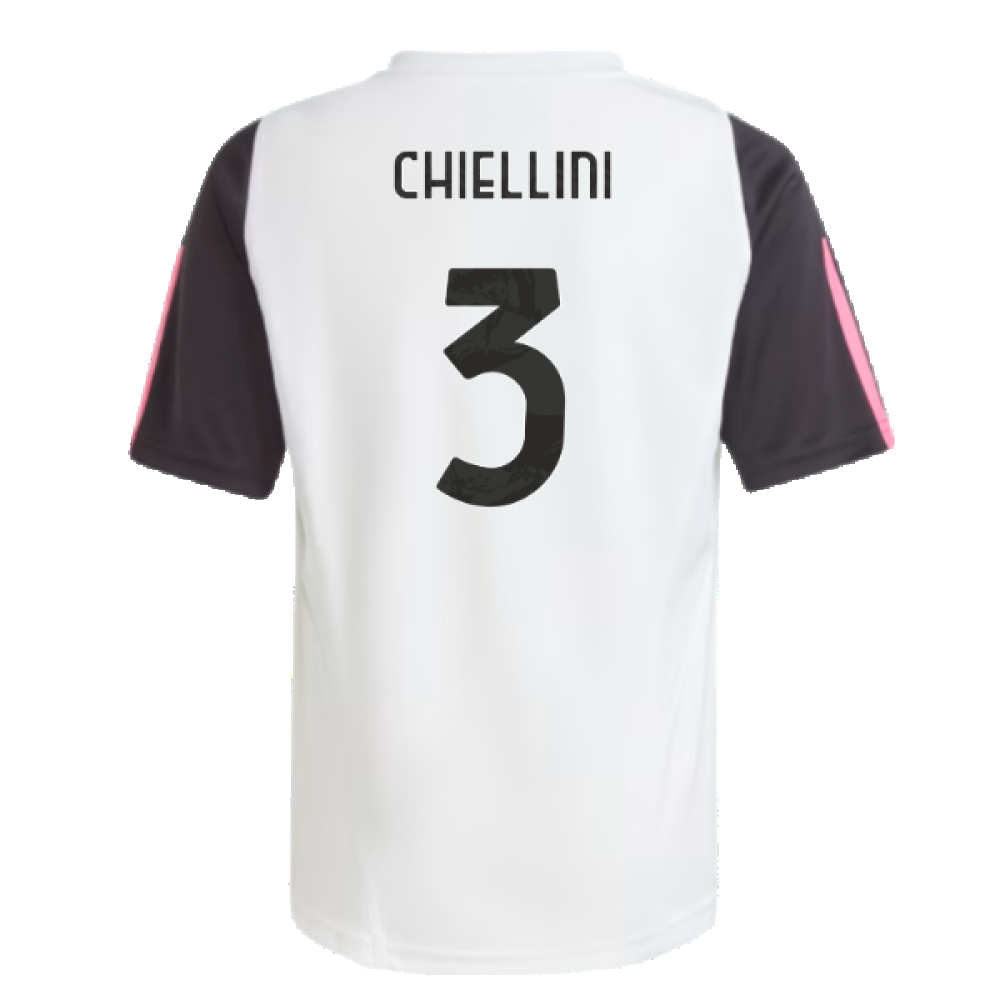 2023-2024 Juventus Training Shirt (White) - Kids (CHIELLINI 3)