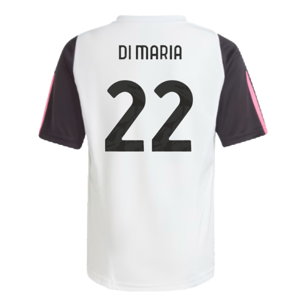 2023-2024 Juventus Training Shirt (White) - Kids (DI MARIA 22)