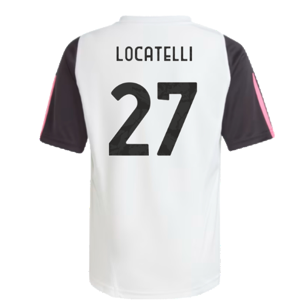 2023-2024 Juventus Training Shirt (White) - Kids (LOCATELLI 27)