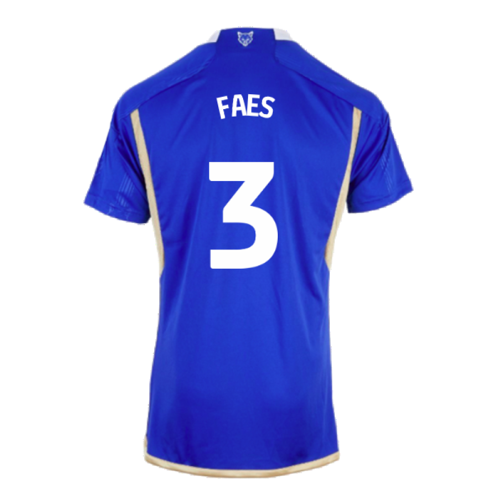 2023-2024 Leicester City Home Shirt (Faes 3)