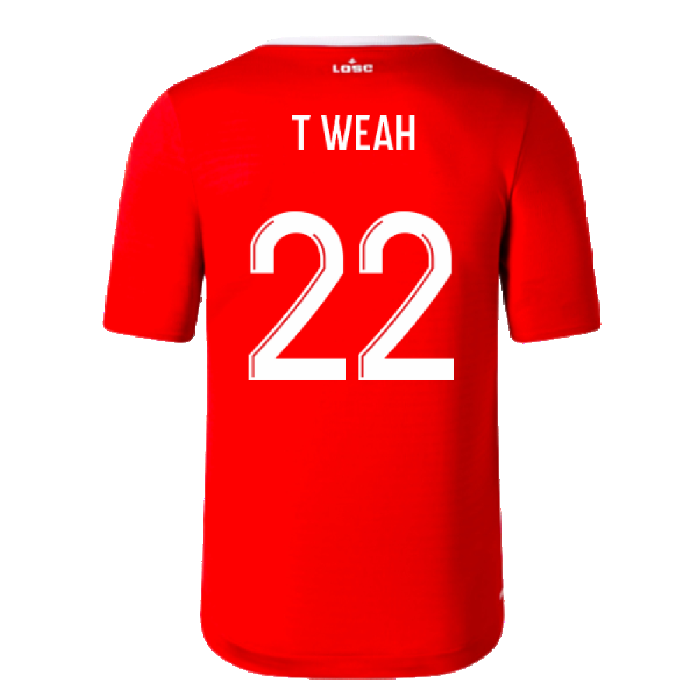 2023-2024 Lille Home Shirt (T Weah 22)