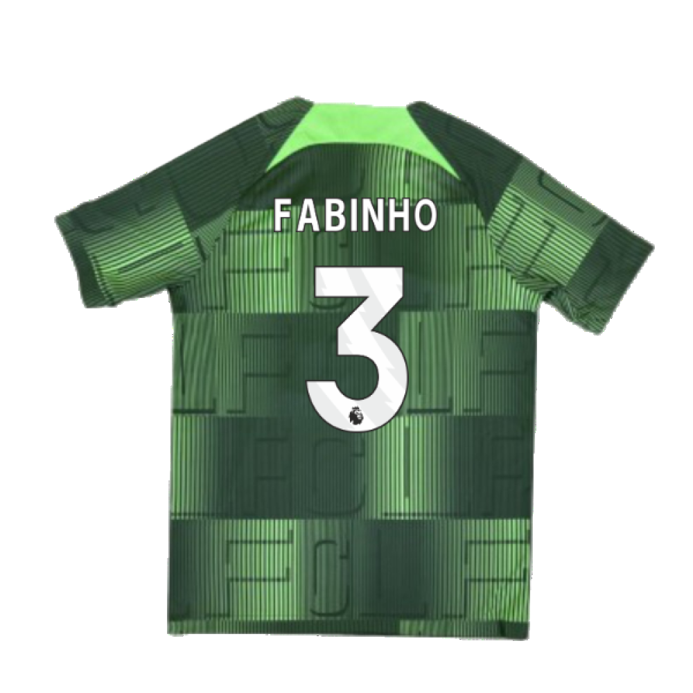 2023-2024 Liverpool Academy Pre-Match Shirt (Green) - Kids (Fabinho 3)