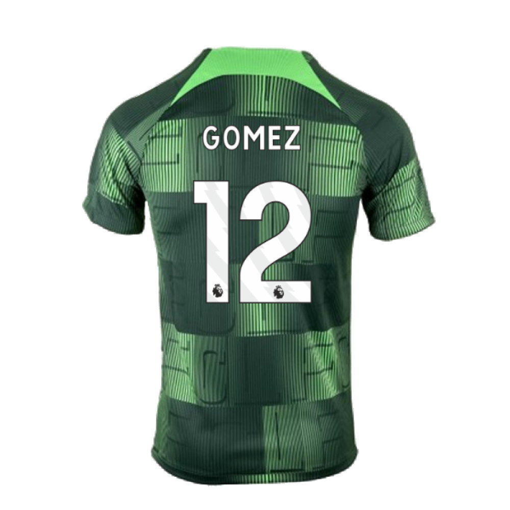 2023-2024 Liverpool Academy Pre-Match Training Shirt (Green) (Gomez 12)