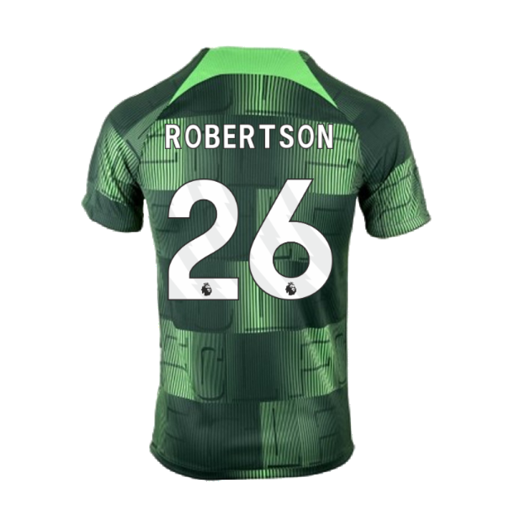 2023-2024 Liverpool Academy Pre-Match Training Shirt (Green) (Robertson 26)