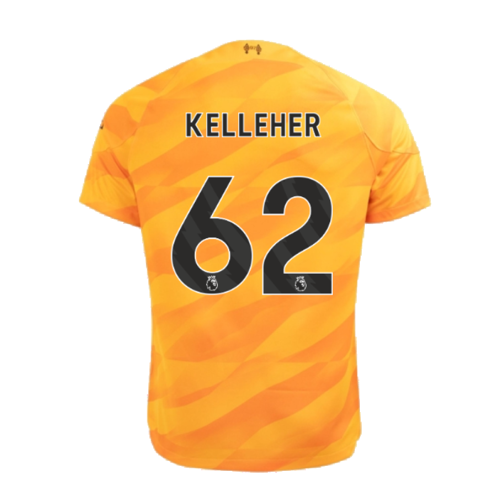 2023-2024 Liverpool Away Goalkeeper Shirt (Orange) - Kids (Kelleher 62)