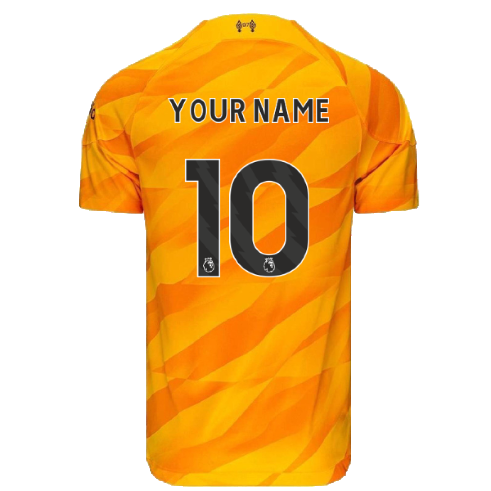 2023-2024 Liverpool Away Goalkeeper Shirt (Orange) (Your Name)