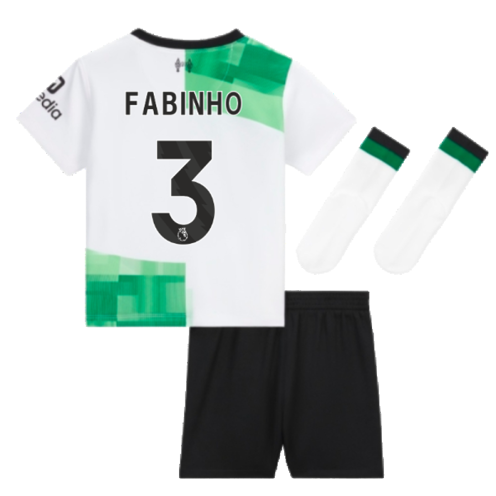 2023-2024 Liverpool Away Little Boys Mini Kit (Fabinho 3)