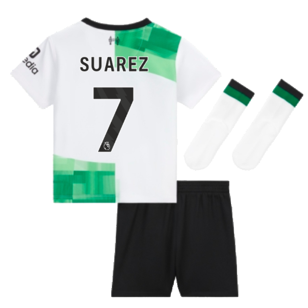 2023-2024 Liverpool Away Little Boys Mini Kit (Suarez 7)