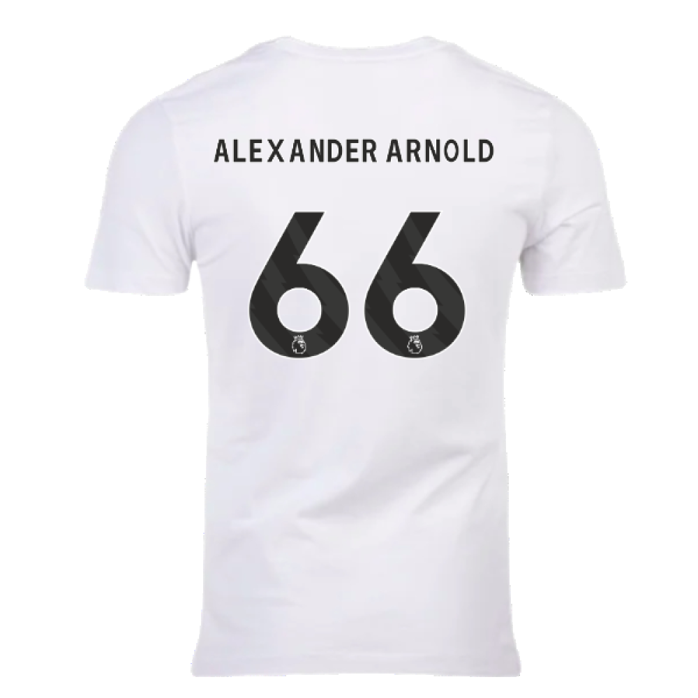 2023-2024 Liverpool Crest Tee (White) (Alexander Arnold 66)