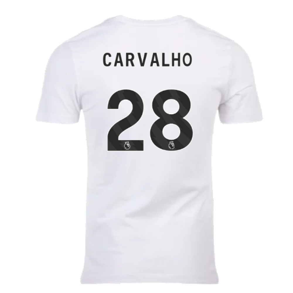 2023-2024 Liverpool Crest Tee (White) (Carvalho 28)