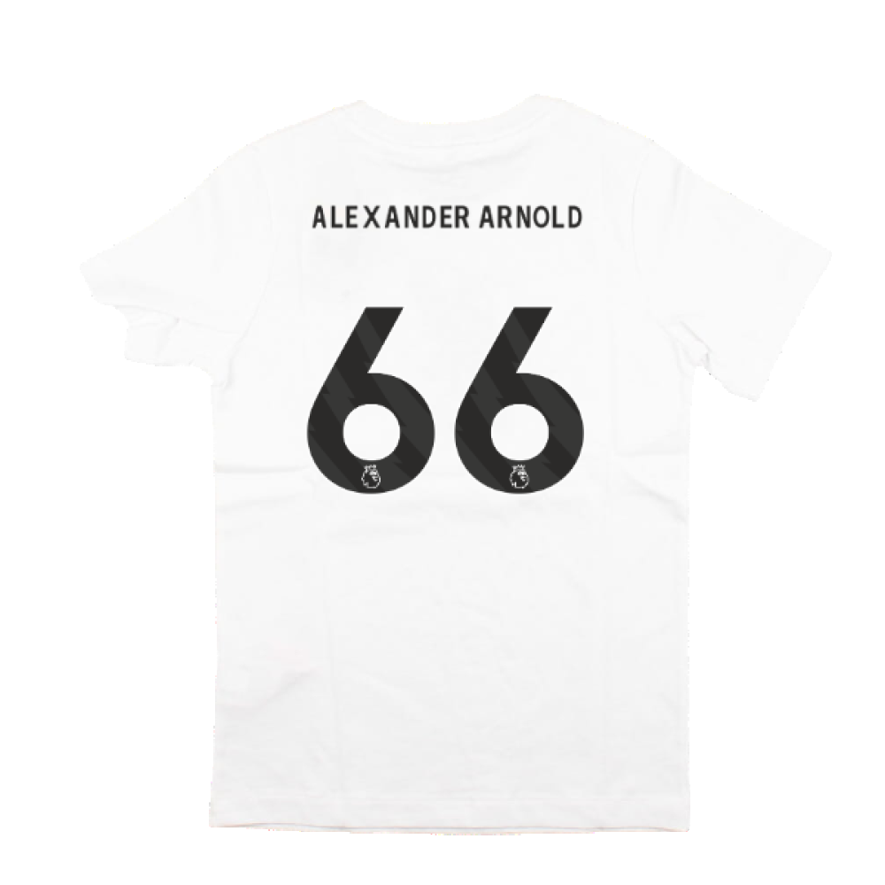 2023-2024 Liverpool Crest Tee (White) - Kids (Alexander Arnold 66)