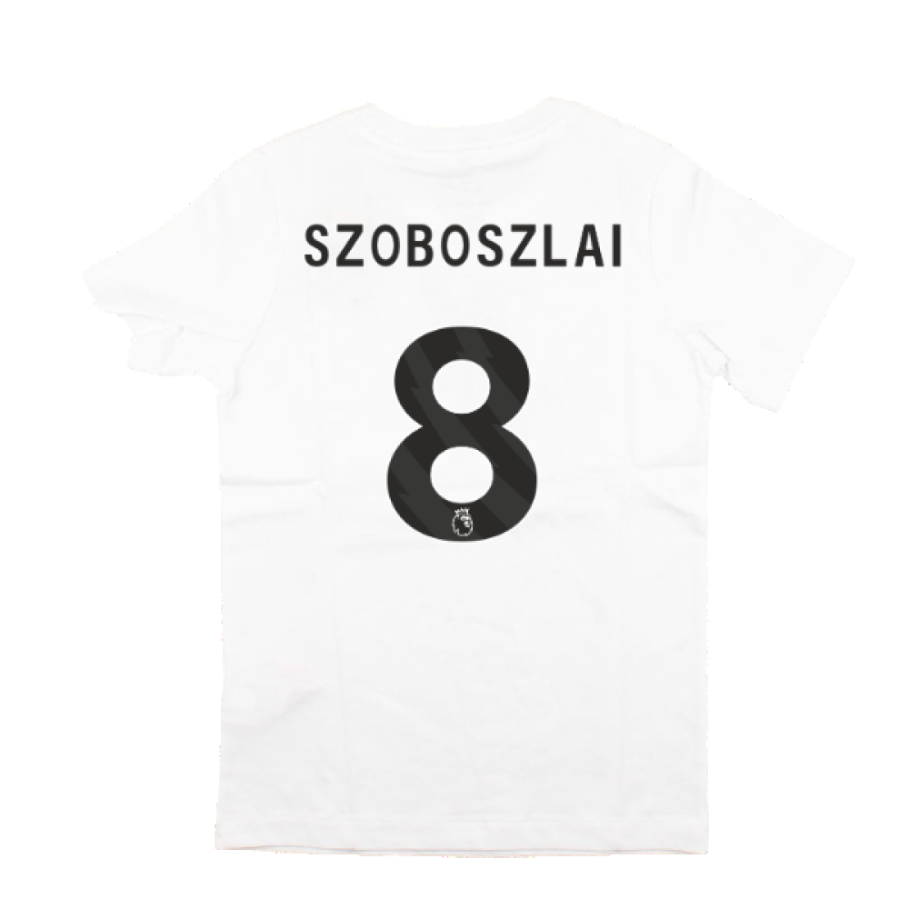 2023-2024 Liverpool Crest Tee (White) - Kids (Szoboszlai 8)