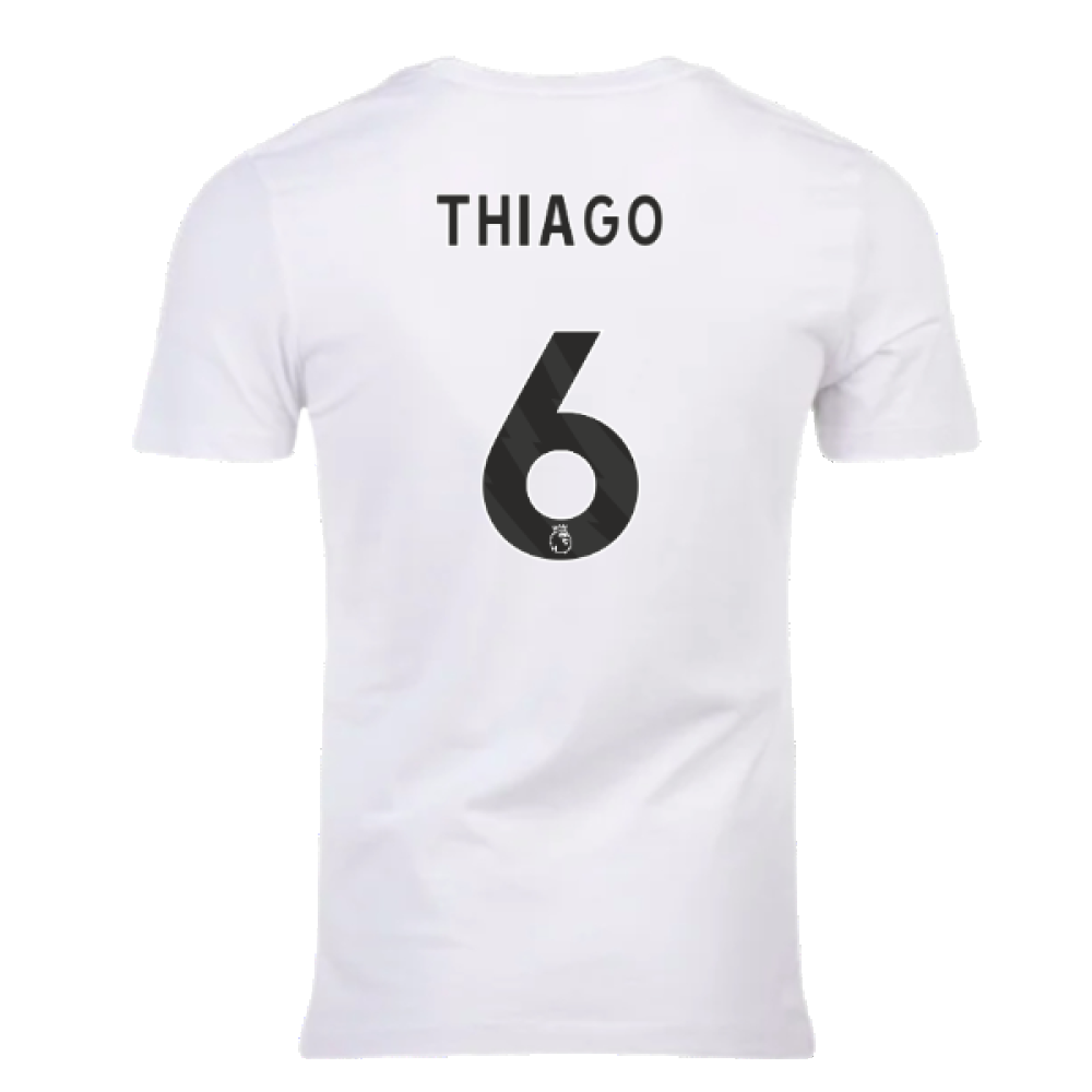 2023-2024 Liverpool Crest Tee (White) (Thiago 6)