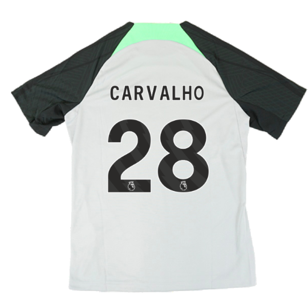 2023-2024 Liverpool Dri-Fit Strike Training Shirt (Grey) (Carvalho 28)