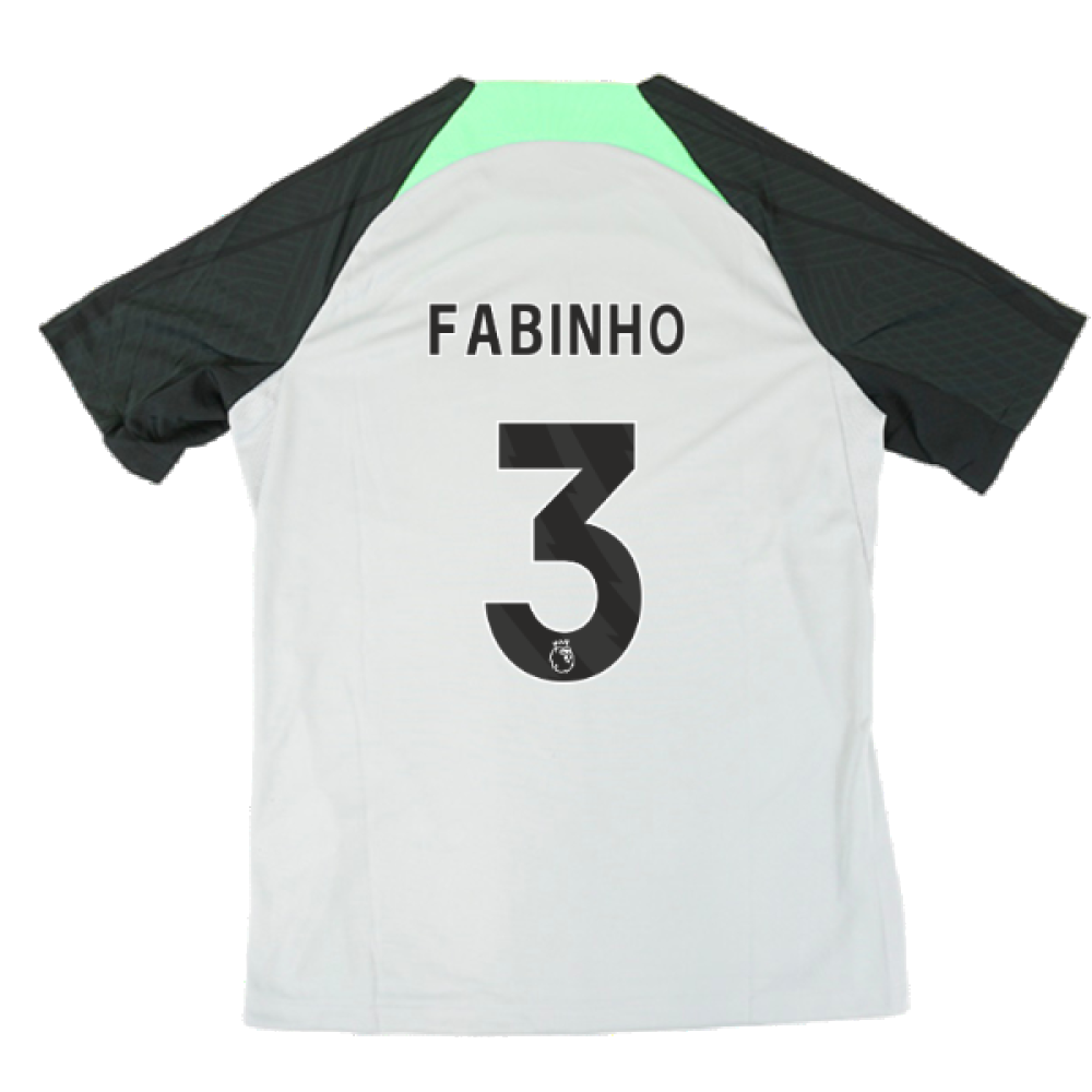 2023-2024 Liverpool Dri-Fit Strike Training Shirt (Grey) (Fabinho 3)