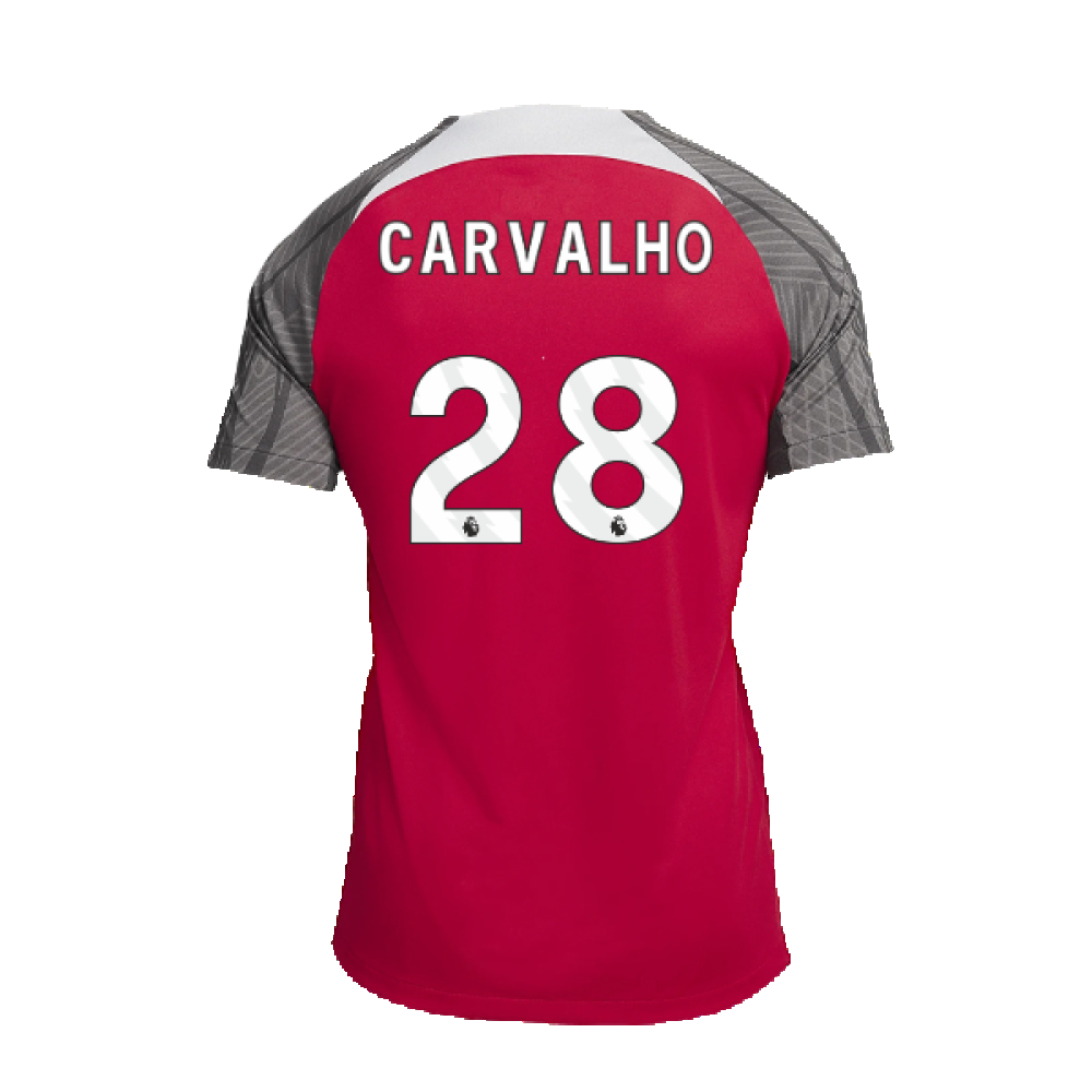 2023-2024 Liverpool Dri-Fit Strike Training Shirt (Red) (Carvalho 28)