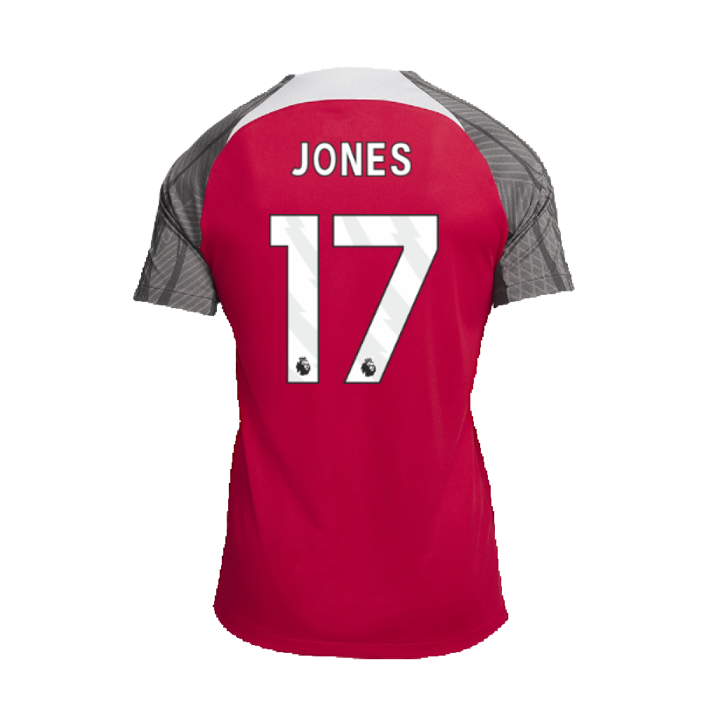 2023-2024 Liverpool Dri-Fit Strike Training Shirt (Red) (Jones 17)