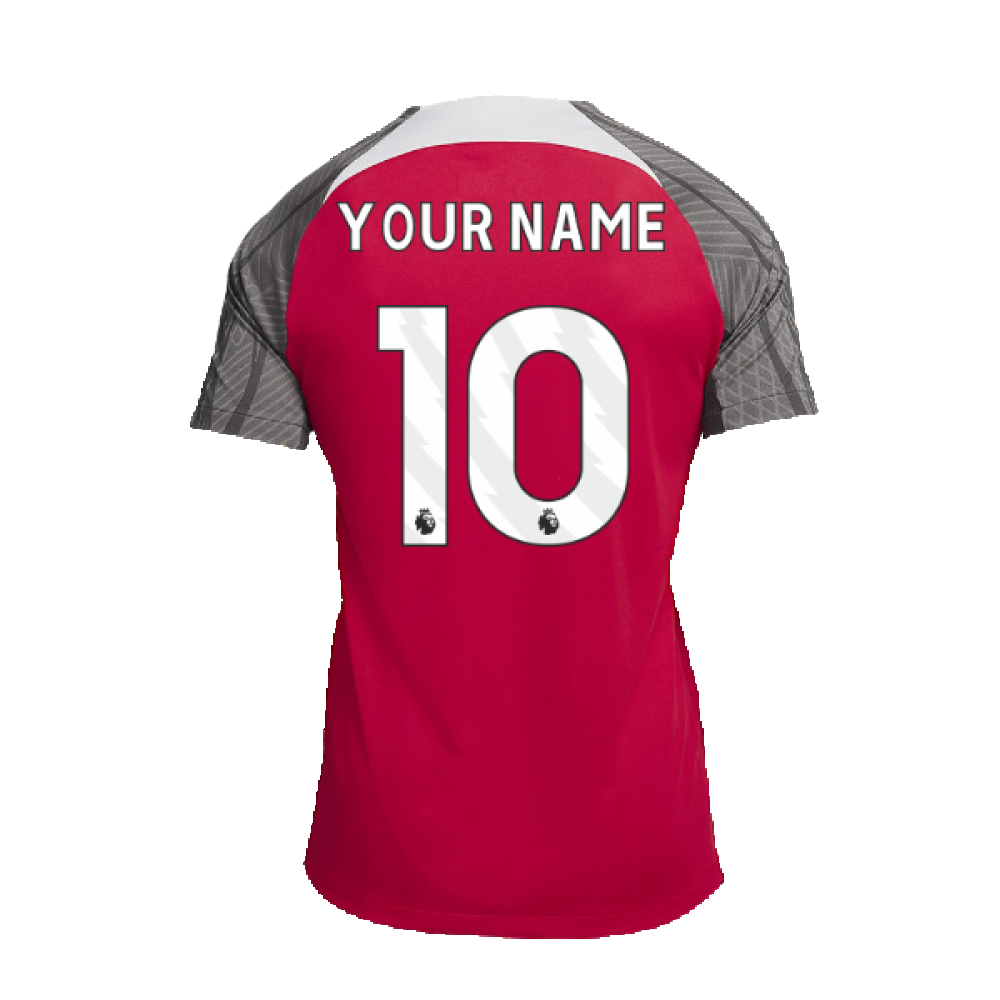 2023-2024 Liverpool Dri-Fit Strike Training Shirt (Red) (Your Name)