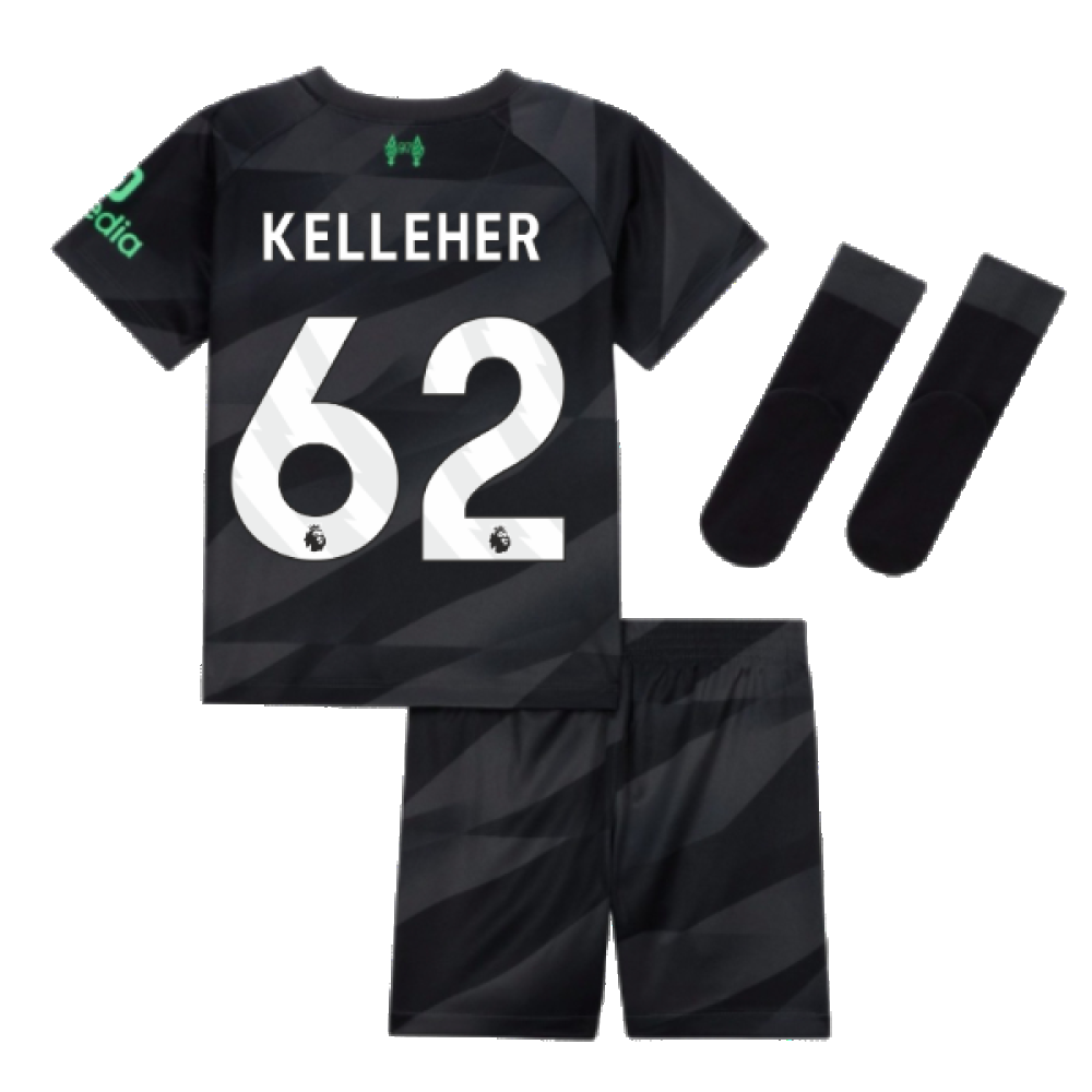 2023-2024 Liverpool Home Goalkeeper Infant Baby Kit (Kelleher 62)