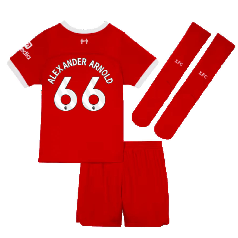 2023-2024 Liverpool Home Little Boys Mini Kit (Alexander Arnold 66)