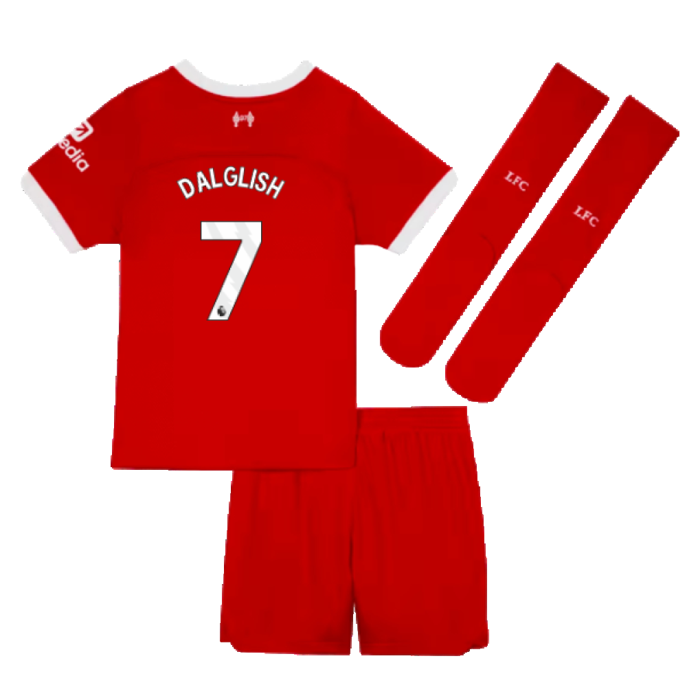 2023-2024 Liverpool Home Little Boys Mini Kit (Dalglish 7)