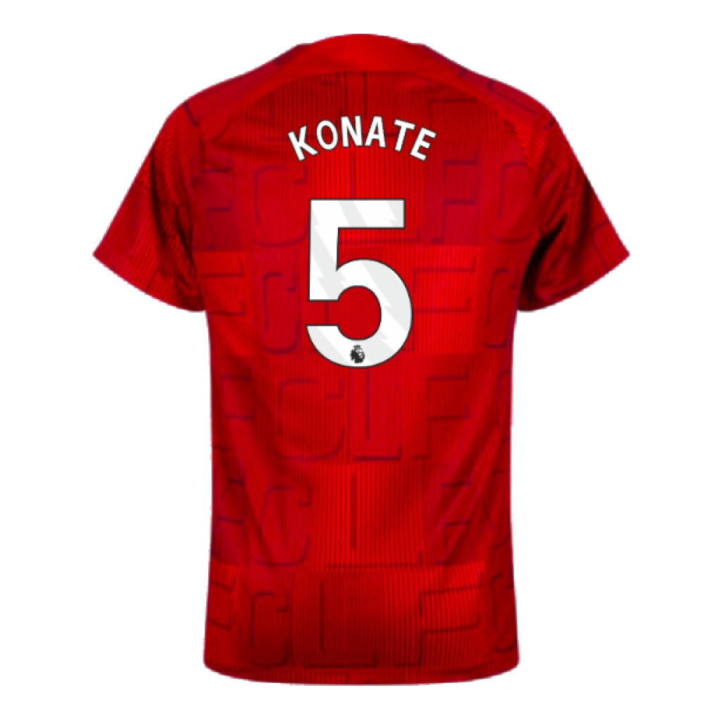 2023-2024 Liverpool Pre-Match Home Shirt (Red) (Konate 5)