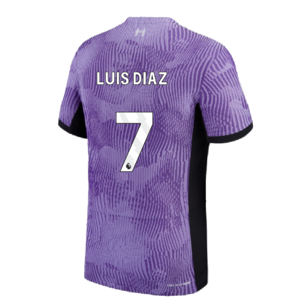 2023-2024 Liverpool Third Authentic Match Shirt (Luis Diaz 7)