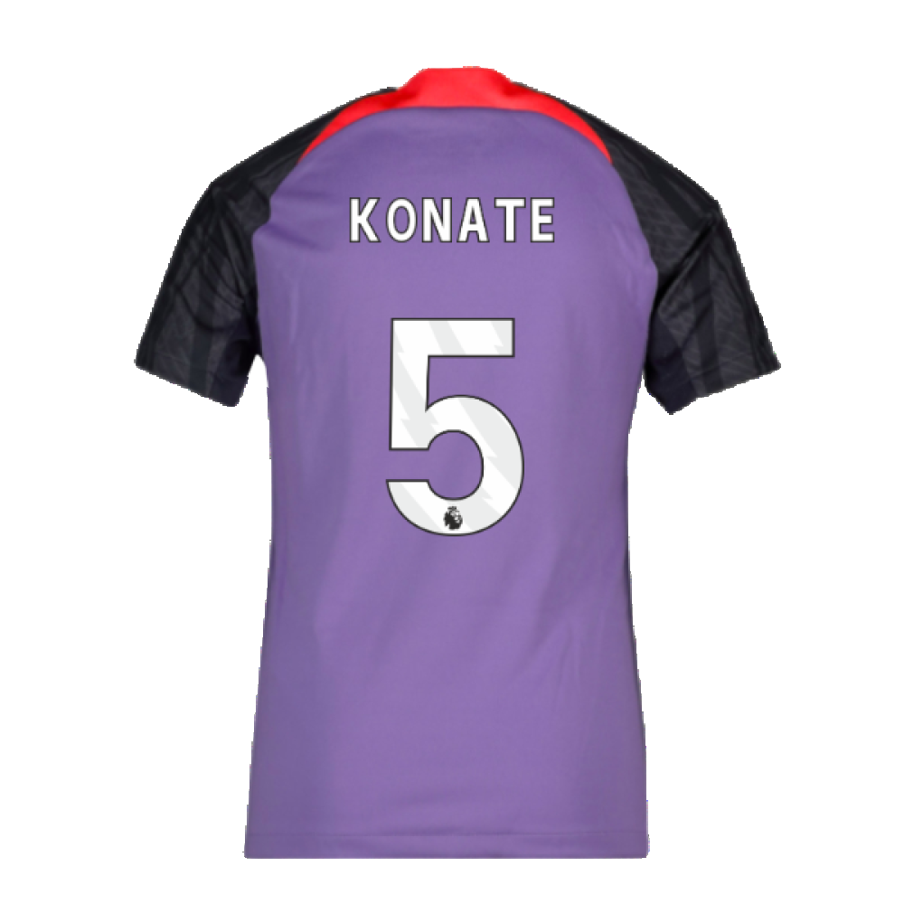 2023-2024 Liverpool Training Shirt (Space Purple) - Kids (Konate 5)