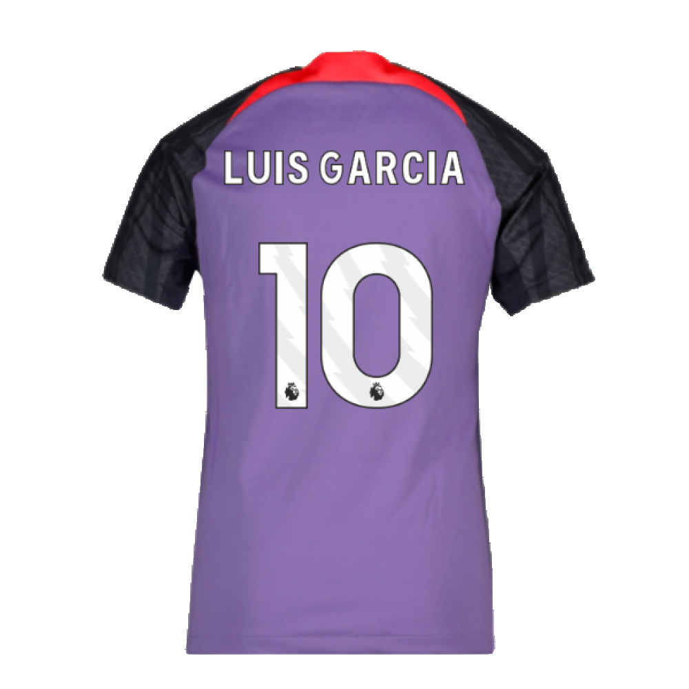 2023-2024 Liverpool Training Shirt (Space Purple) - Kids (Luis Garcia 10)