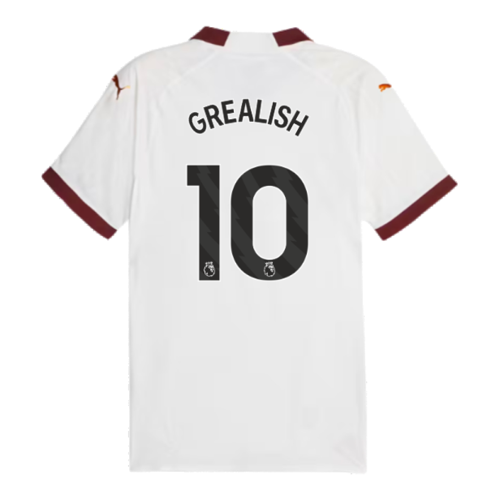 2023-2024 Man City Authentic Away Shirt (GREALISH 10)