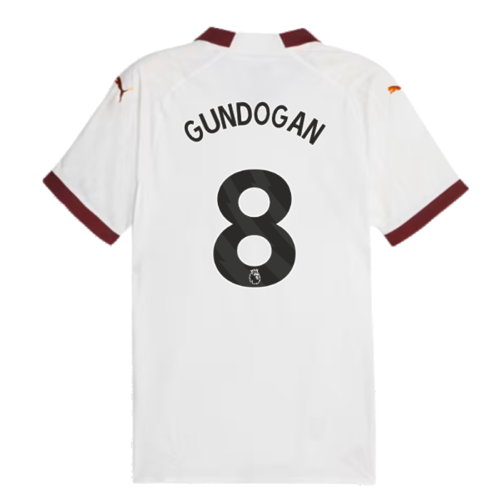 2023-2024 Man City Authentic Away Shirt (GUNDOGAN 8)