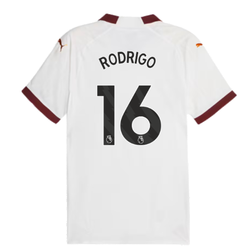 2023-2024 Man City Authentic Away Shirt (RODRIGO 16)