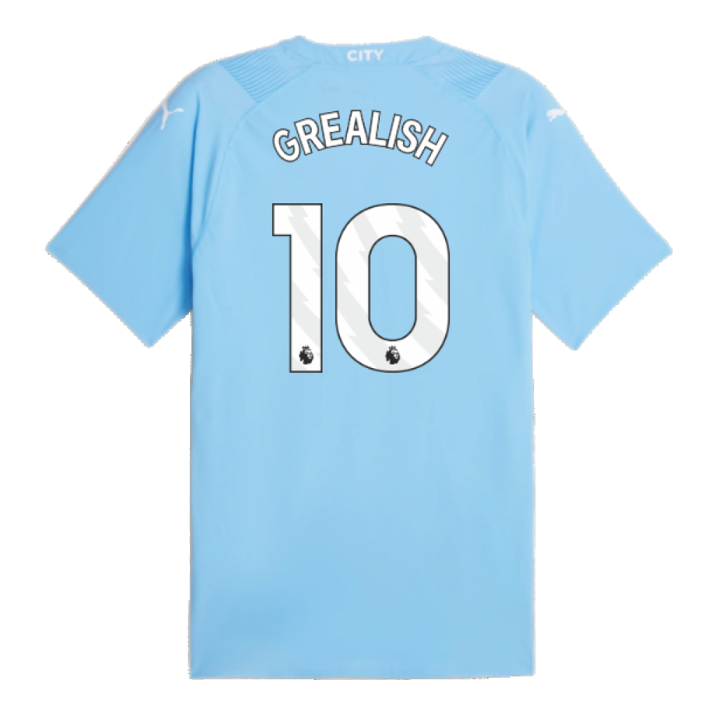 2023-2024 Man City Authentic Home Shirt (GREALISH 10)