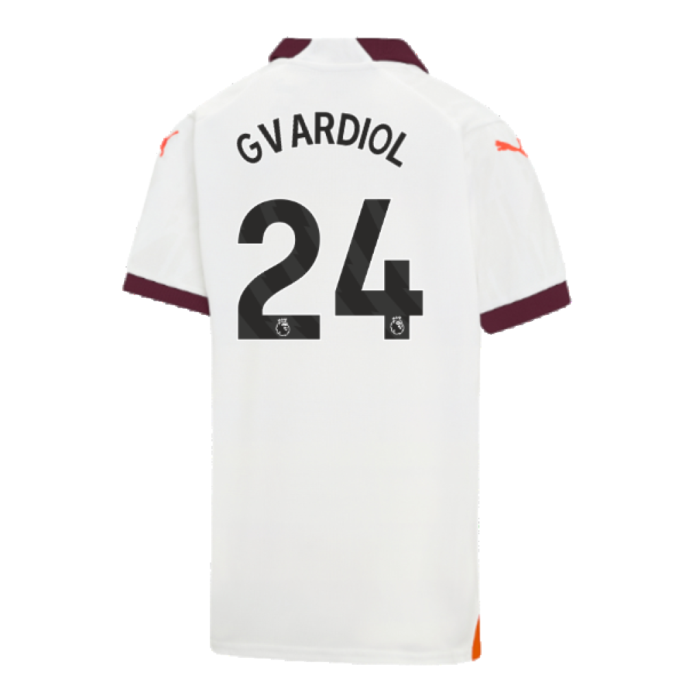 2023-2024 Man City Away Shirt (Kids) (Gvardiol 24)