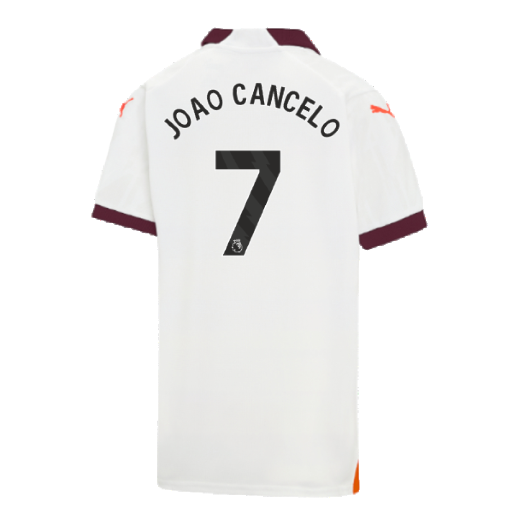 2023-2024 Man City Away Shirt (Kids) (JOAO CANCELO 7)