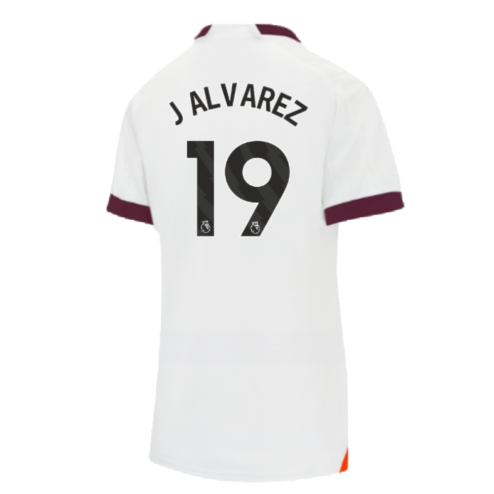 2023-2024 Man City Away Shirt (Ladies) (J ALVAREZ 19)