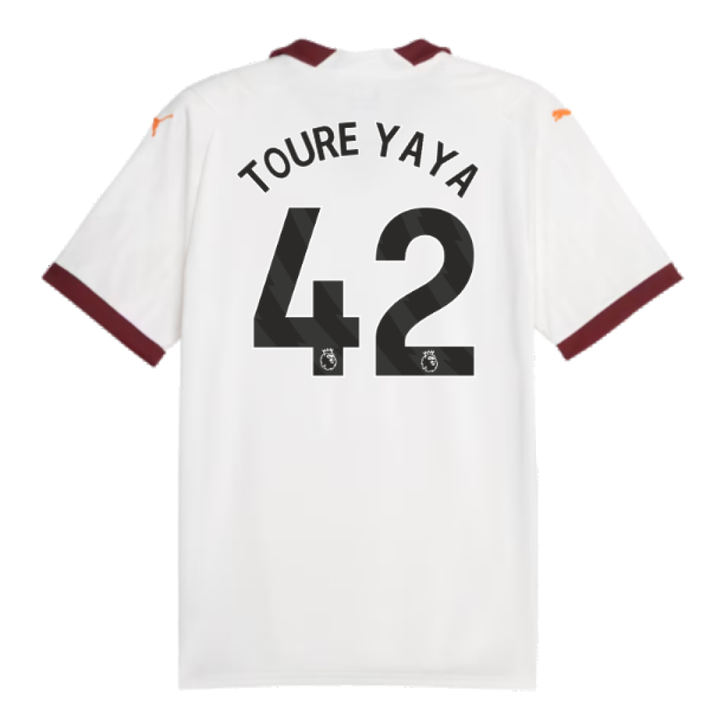 2023-2024 Man City Away Shirt (TOURE YAYA 42)