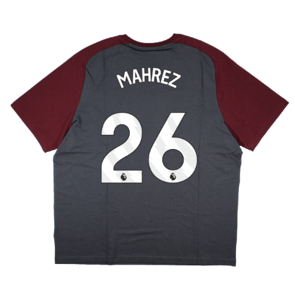 2023-2024 Man City Casuals Tee (Grey) (MAHREZ 26)