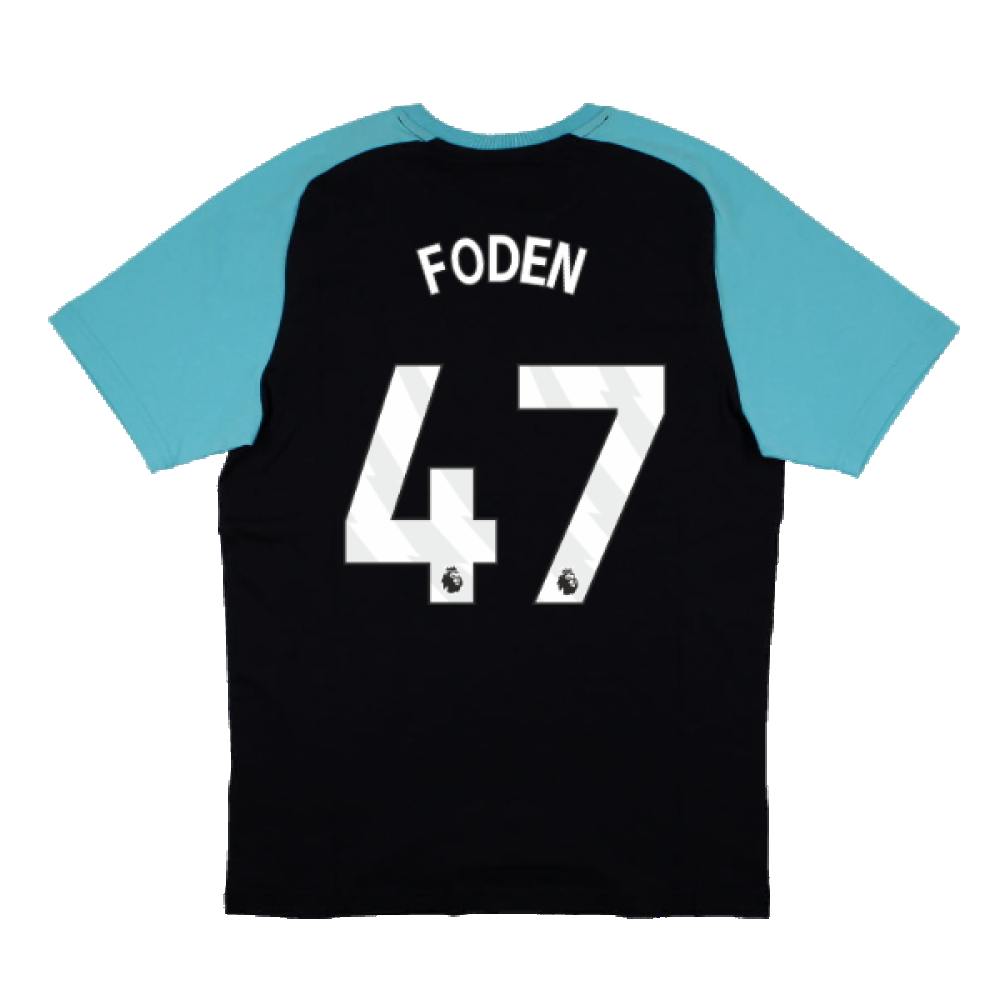 2023-2024 Man City Casuals Tee (Navy) (FODEN 47)