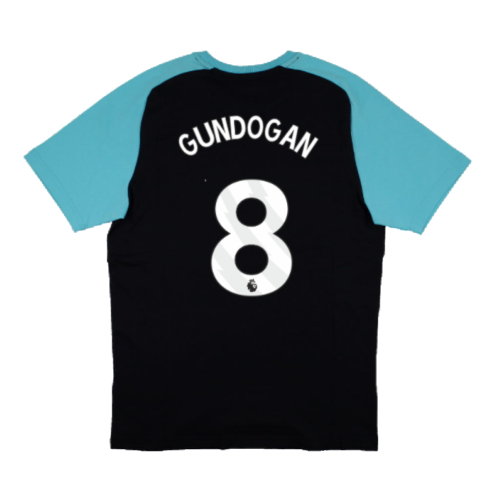 2023-2024 Man City Casuals Tee (Navy) (GUNDOGAN 8)