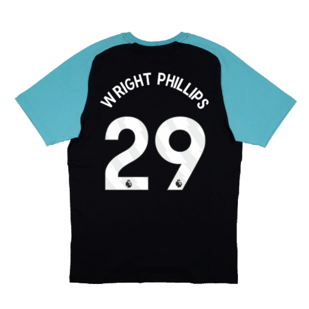 2023-2024 Man City Casuals Tee (Navy) (WRIGHT PHILLIPS 29)