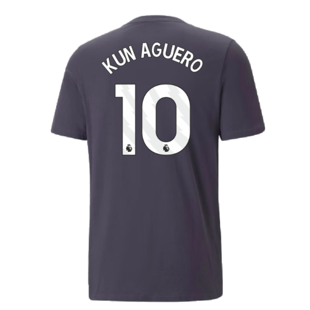 2023-2024 Man City FtblCore AOP Tee (Dark Navy) (KUN AGUERO 10)