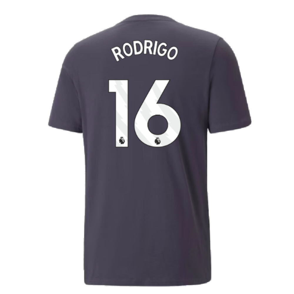 2023-2024 Man City FtblCore AOP Tee (Dark Navy) (RODRIGO 16)