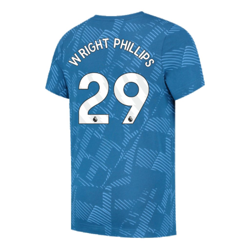 2023-2024 Man City FtblCore AOP Tee (Lake Blue) (WRIGHT PHILLIPS 29)