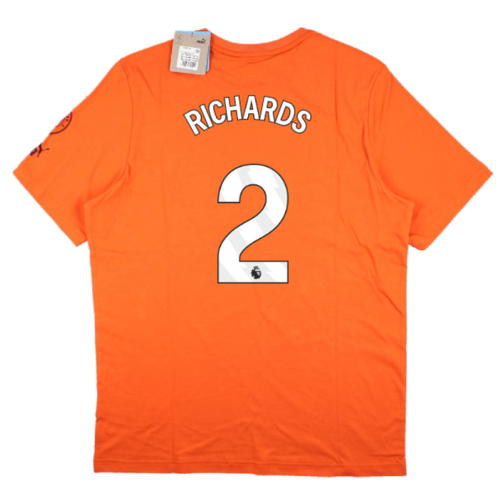 2023-2024 Man City FtblCore Graphic Tee (Cayenne Pepper) (RICHARDS 2)