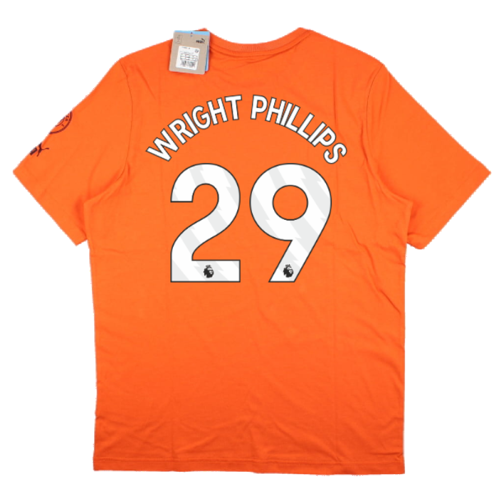 2023-2024 Man City FtblCore Graphic Tee (Cayenne Pepper) (WRIGHT PHILLIPS 29)