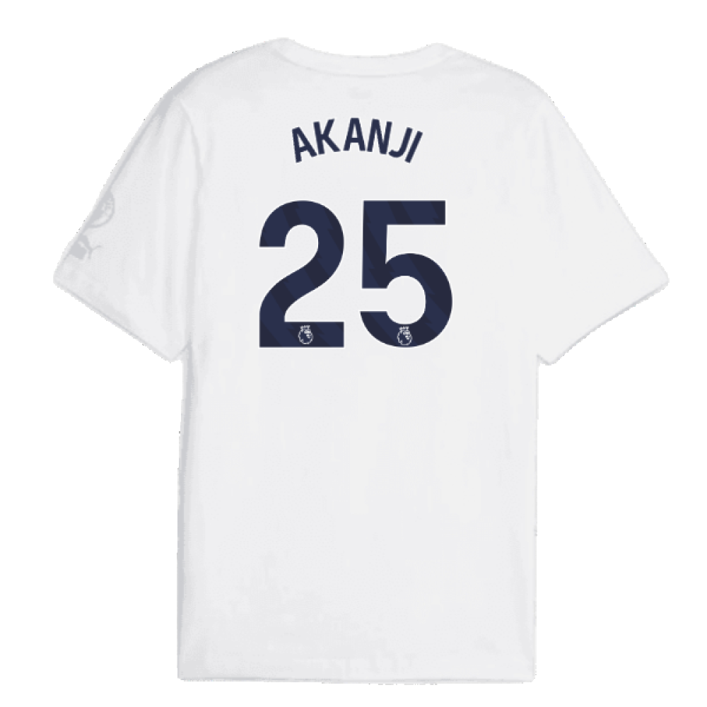 2023-2024 Man City FtblCore Graphic Tee (White) (AKANJI 25)