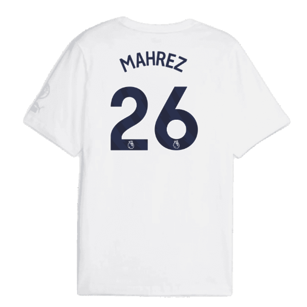 2023-2024 Man City FtblCore Graphic Tee (White) (MAHREZ 26)